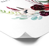 秋の庭 | Burgundy Welcome 結婚's ポスター (角)