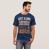 秋の引用 ただの秋とイエスが好きな女の子 Wi Tシャツ (正面フル)