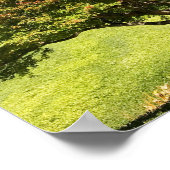 秋の彩りあるイロハカエデ ポスター (角)