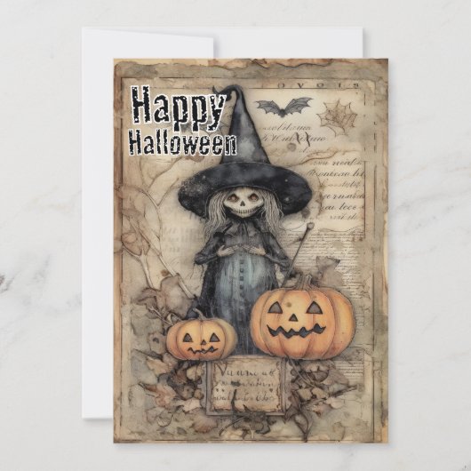 秋の影の中で魅惑されたいたずら気の利いた泣き声 シーズンカード (正面)