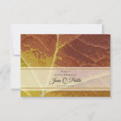 秋の影共有追悼碑 ノートカード (正面)