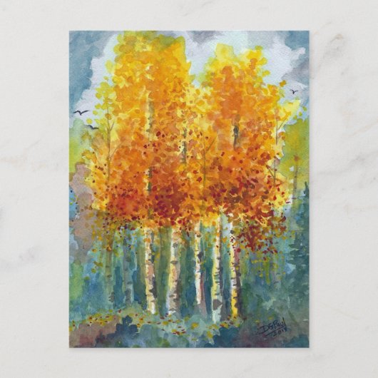 秋の影 ポストカード (正面)