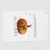 秋の必需品Tシャツ ゴルフタオル (横)