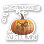 秋の必需品Tシャツ シール (正面)