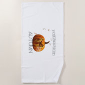 秋の必需品Tシャツ ビーチタオル (正面)