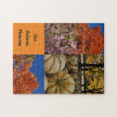 秋の思い出自然ツリーズハーベストパズル ジグソーパズル (横)