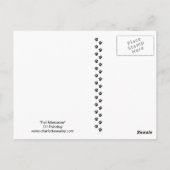 「秋の思い出」ラブラドールレトリエバーアートポストカード ポストカード (裏面)