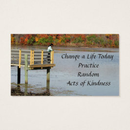 秋の思い勝手に親切カードを