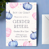 秋の性別発表招待状 招待状