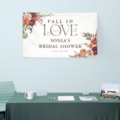 「秋の恋に落ちて」オータム ブルームス ブライズ シャワー 横断幕 (トレードショー)