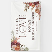 「秋の恋に落ちて」オータム ブルームス ブライズ シャワー 横断幕 (縦)