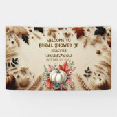 秋の恋に落ちる パンプキンカントリー ナチュラル ブライズシャワー 横断幕 (横)