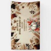 秋の恋に落ちる パンプキンカントリー ナチュラル ブライズシャワー 横断幕 (縦)