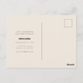 秋の恋のシップ&シー・パーティー ポストカード招待状 ポストカード (裏面)