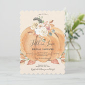 秋の恋のブライダルシャワー 招待状 (スタンド正面)