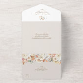 秋の恋の結婚式 オールインワン招待状 (外側)