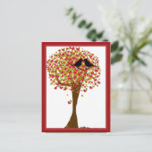 秋の恋の鳥 ポストカード (スタンド正面)