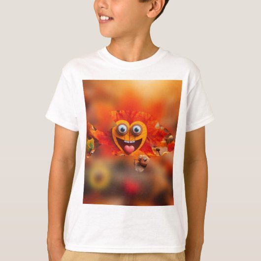 秋の恋よくはしゃぐの舞 Tシャツ (正面)