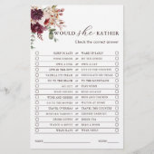 秋の恋フローラは彼女はむしろゲームをする (正面)