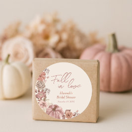 秋の恋人たち　パンプキン ブライダルシャワー ラウンドシール