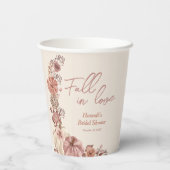 秋の恋人たち パンプキン ブライダルシャワー 紙コップ (裏面)