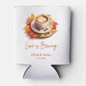 秋の恋愛がにぎやか　結婚前のお祝いパーティー　ウェディング 缶クーラー (正面)