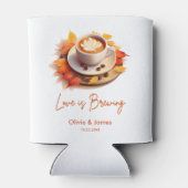 秋の恋愛がにぎやか　結婚前のお祝いパーティー　ウェディング 缶クーラー (裏面)