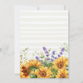 秋の恋愛 サンキライ パンプキン 秋のブライダルシャワー 招待状 (裏面)