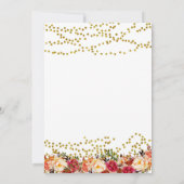 秋の恋愛 ブライダルシャワー招待状 招待状 (裏面)