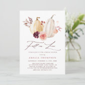 秋の恋愛 ブライダルシャワー 招待状 (スタンド正面)