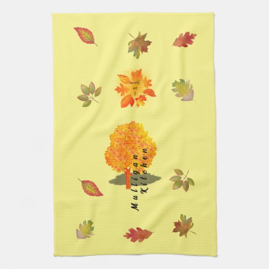 秋の恋 キッチンタオル (縦)