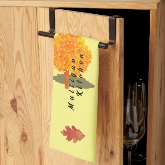 秋の恋 キッチンタオル (三つ折り)