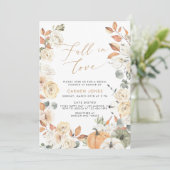 秋の恋 ブライダルシャワー招待状, かぼちゃ 招待状 (スタンド正面)