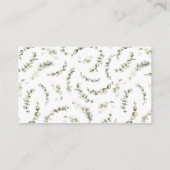 秋の恋 ブライダル ディスプレイ シャワー エンクロージャーカード (裏面)