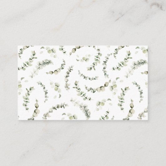 秋の恋 ブライダル ディスプレイ シャワー エンクロージャーカード (裏面)