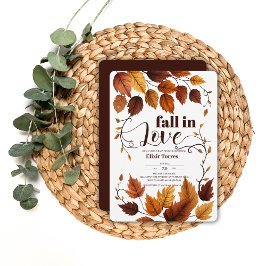 『秋の恋』ベビーシャワー 招待状