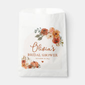 秋の恋 ボホ テラコッタ パンプキン ブライダルシャワー フェイバーバッグ (正面)