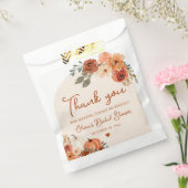 秋の恋 ボホ パンプキン ブライダルシャワー 感謝を伝える フェイバーバッグ (封をした状態)
