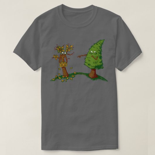 秋の恥の木おもしろい51 Tシャツ (デザイン正面)