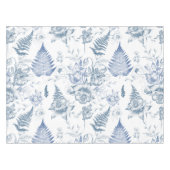 秋の息ラグジュアリーブルーフラワーシームレスパターン テーブルクロス (正面(横))