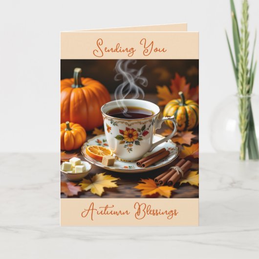 秋の恵み カード (正面)