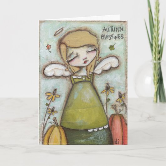 秋の恵み – グリーティングカード シーズンカード (正面)