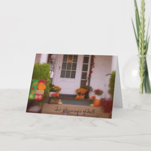 秋の恵み........ シーズンカード (正面)