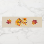 秋の恵み ペットボトルラベル (シングルラベル)