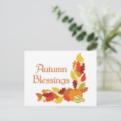 秋の恵み ポストカード (スタンド正面)