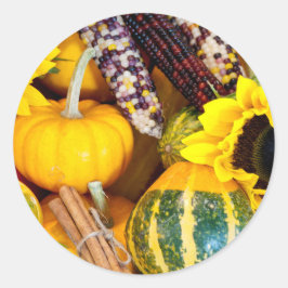 秋の恵み ラウンドシール