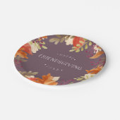 秋の恵み | Happy Friendling ペーパープレート (アングル)