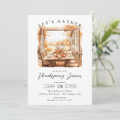 秋の情景感謝祭 招待状 (スタンド正面)