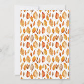 秋の情景感謝祭 招待状 (裏面)