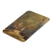 秋の情景、リーズ1874年(油搭載) マグネット (左側)